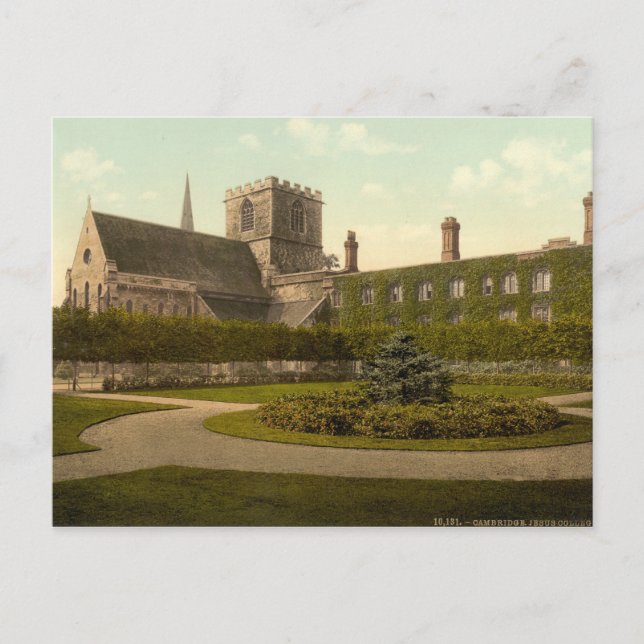 Jesus College, Cambridge, England Postcard (Front)