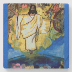 JESUS COMES BACK Stone Coaster