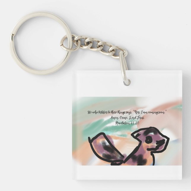 jesus coming  key ring (Front)
