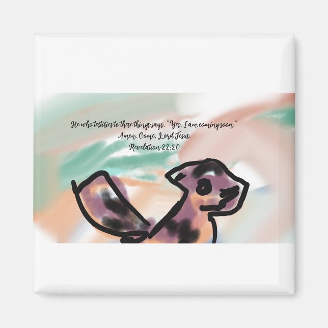 jesus coming  magnet (Front)