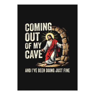Jesus Coming Out Of My Cave Photo Print