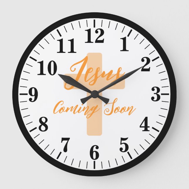 JESUS COMING SOON LARGE CLOCK (Front)
