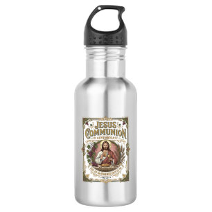 Jesus Communion Jesus Communion Christian Faith Vi 532 Ml Water Bottle