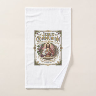 Jesus Communion Jesus Communion Christian Faith Vi Hand Towel