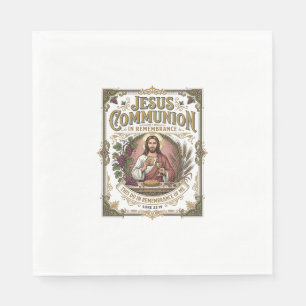 Jesus Communion Jesus Communion Christian Faith Vi Napkin