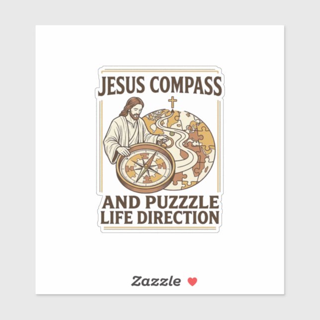 Jesus Compass And Puzzle Life Direction Jesus Comp (Sheet)