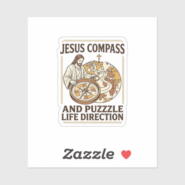 Jesus Compass And Puzzle Life Direction Jesus Comp (Sheet)