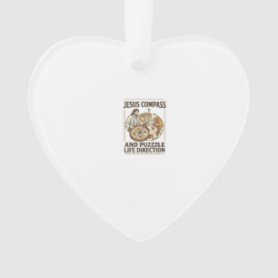 Jesus Compass And Puzzle Life Direction Jesus Comp Ornament