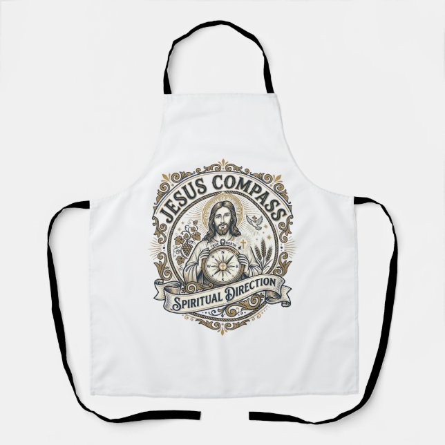 Jesus Compass Spiritual Direction Jesus Compass Sp Apron (Front)