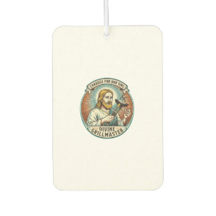 Jesus Completely Burnt Black Hot Dog BBQ Humor_1 Car Air Freshener