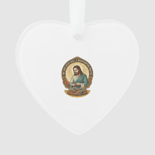 Jesus Completely Deflated Flat Yoga Ball Gym Humou Ornament