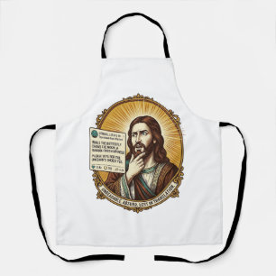 Jesus Confused Auto Translate Post Fail Social Hum Apron