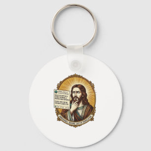 Jesus Confused Auto Translate Post Fail Social Hum Key Ring