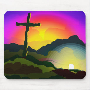 Jesus Conquers Death Mouse Mat