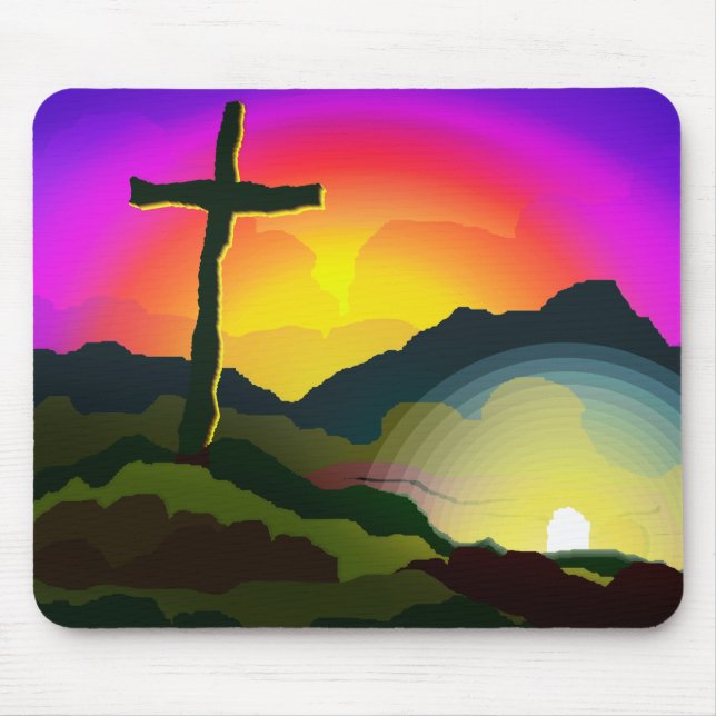 Jesus Conquers Death Mouse Mat (Front)