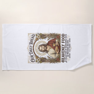 Jesus Cookbook Recipe Card Aesthetic Vintage Shirt Beach Towel