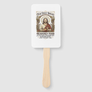 Jesus Cookbook Recipe Card Aesthetic Vintage Shirt Hand Fan