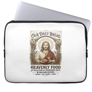 Jesus Cookbook Recipe Card Aesthetic Vintage Shirt Laptop Sleeve