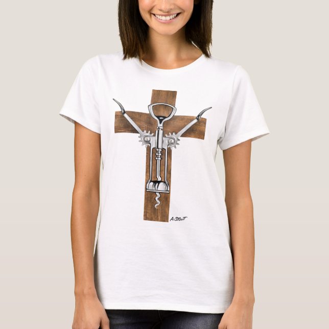 JESUS CORKSCREW — T-Shirt (Front)