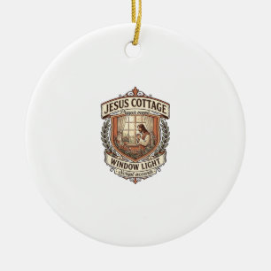 Jesus Cottage Window Light Jesus Cottage Window Li Ceramic Tree Decoration