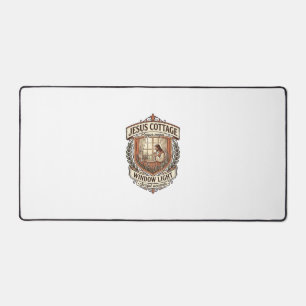 Jesus Cottage Window Light Jesus Cottage Window Li Desk Mat