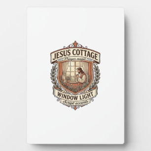 Jesus Cottage Window Light Jesus Cottage Window Li Plaque