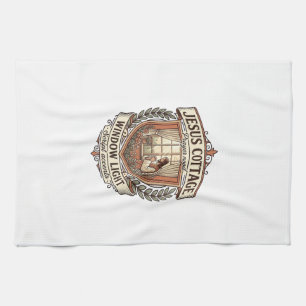 Jesus Cottage Window Light Jesus Cottage Window Li Tea Towel