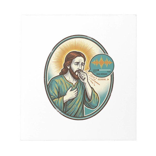 Jesus Coughing Mid Voice Note Audio Message Textin (Front)