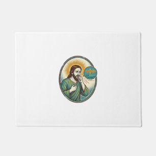 Jesus Coughing Mid Voice Note Audio Message Textin Doormat