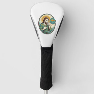 Jesus Coughing Mid Voice Note Audio Message Textin Golf Head Cover