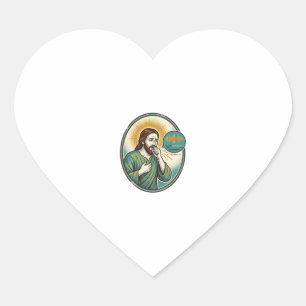 Jesus Coughing Mid Voice Note Audio Message Textin Heart Sticker