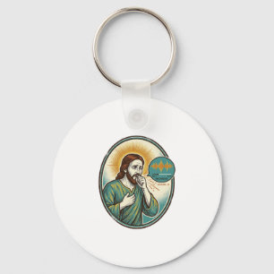 Jesus Coughing Mid Voice Note Audio Message Textin Key Ring