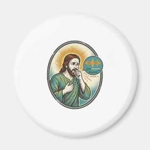 Jesus Coughing Mid Voice Note Audio Message Textin Magnet