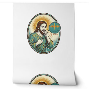 Jesus Coughing Mid Voice Note Audio Message Textin Wallpaper