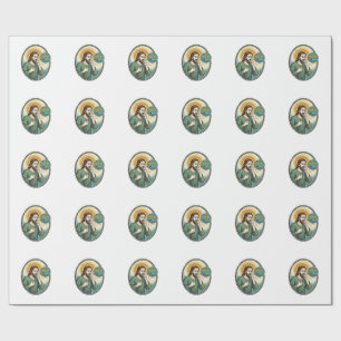 Jesus Coughing Mid Voice Note Audio Message Textin Wrapping Paper