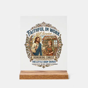Jesus Craft Seller Etsy Maker Shirt Faith Based De Acrylic Sign