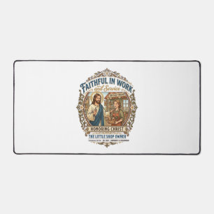 Jesus Craft Seller Etsy Maker Shirt Faith Based De Desk Mat