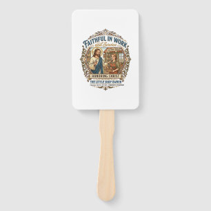 Jesus Craft Seller Etsy Maker Shirt Faith Based De Hand Fan