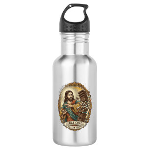 Jesus Crashing Party Jenga Tower Game Fail Humor_1 532 Ml Water Bottle