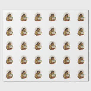 Jesus Cringing Ten Year Old Status Update Humor_1 Wrapping Paper