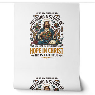 Jesus Crochet Knitting T-Shirt Inspirational Faith Wallpaper