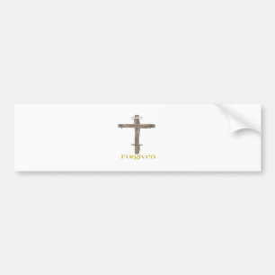 Jesus cross bumper sticker