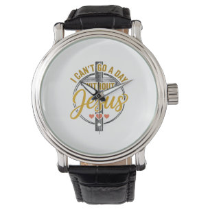 Jesus Cross Christian Typography Shirt Design_1 Watch