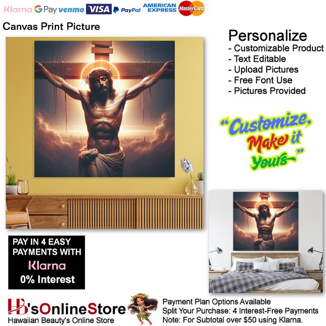 Jesus Cross Clouds Biblical Crucifix 12 Picture Canvas Print (Jesus Cross Clouds Biblical Crucifix Canvas Print Picture 12.)