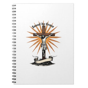 Jesus Cross Faith Vintage Engraving Christian Shir Notebook