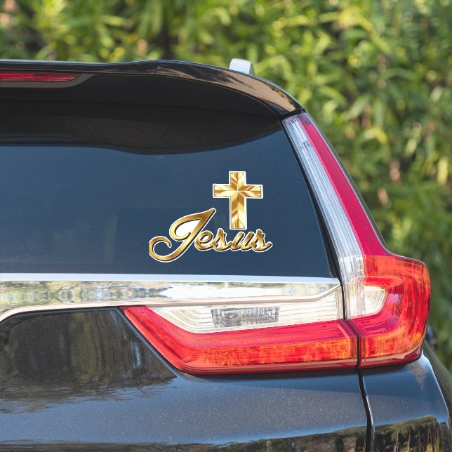 Jesus _Cross gold (Car Side)
