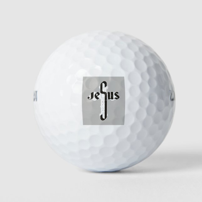 Jesus Cross Golf Balls (Front)