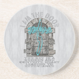 Jesus Cross Guarding a DoorT-Shirt Coaster