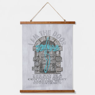 Jesus Cross Guarding a DoorT-Shirt Hanging Tapestry