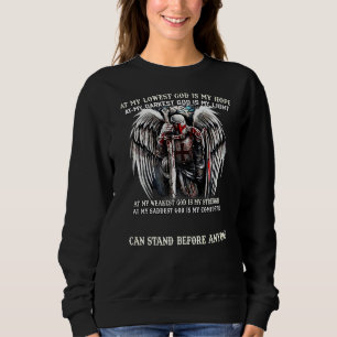 Jesus Cross Knight Templar At My Darkest God Is My Sweatshirt
